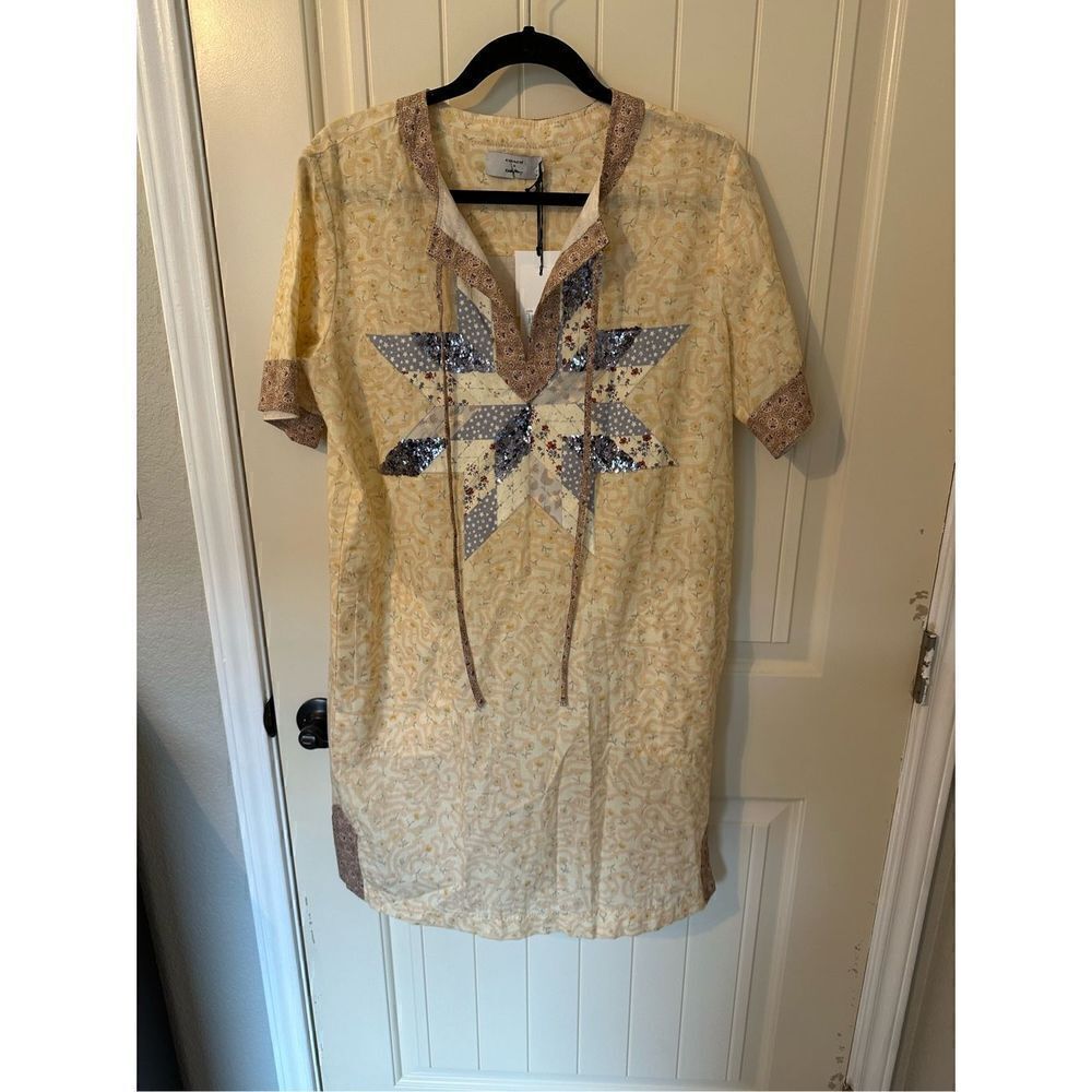 NWT Coach X Keith Haring Quilted Patchwork T Shirt Women’s Dress Size 8 30496 - Picture 4 of 12